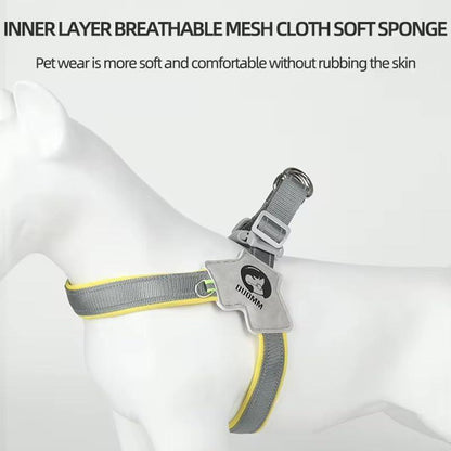 Adjustable Reflective Pet Harness & Leash
