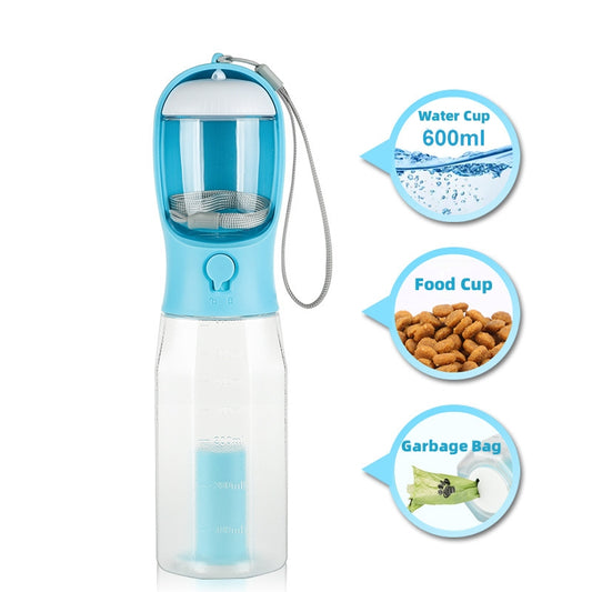 3 in 1 Portable Cat or Dog Water Bottle