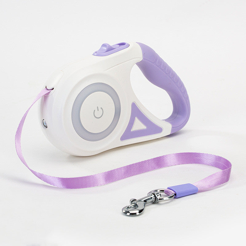 Retractable  Dog Leash With Night Light