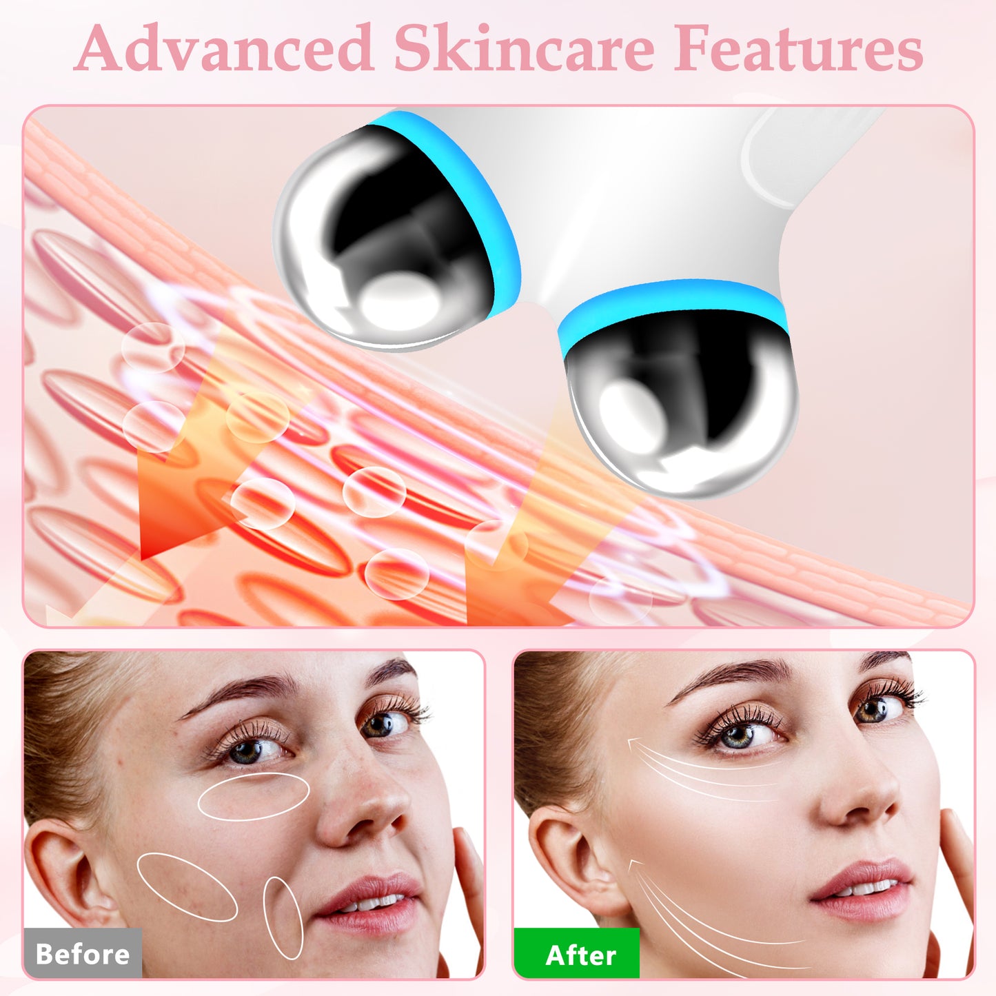 Anti-Aging Microcurrent Facial Device