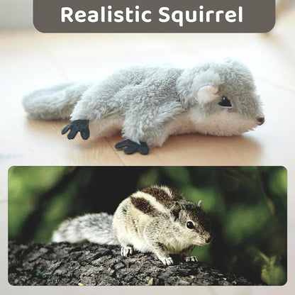 Rechargeable flapping  Squirrel Touch Activated Cat Toy