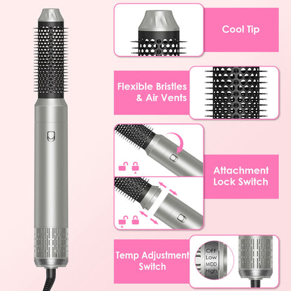 6-in-1 Hot Air Hair Styler Brush