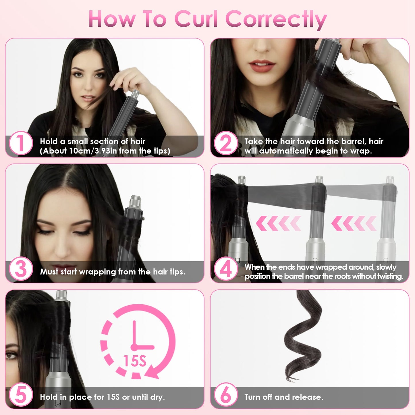 6-in-1 Hot Air Hair Styler Brush