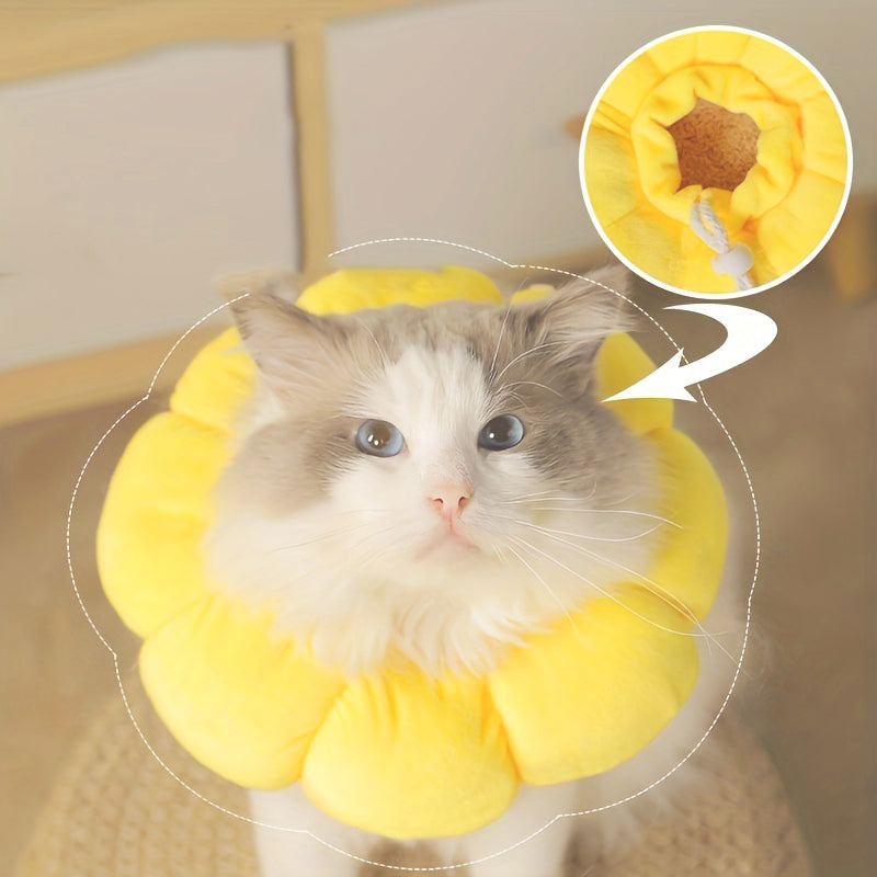 Sunflower Recovery Collar for Cats & Dogs