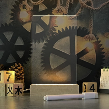 Creative USB Led Night Light Note Pen Board